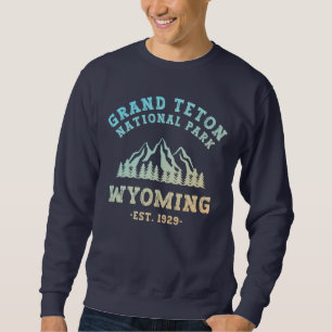 Grand Teton National Park Wyoming USA Gradient Sweatshirt