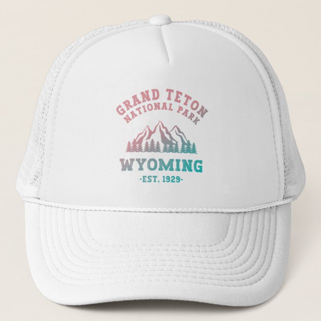 Grand Teton National Park Wyoming USA Gradient Trucker Hat (Front)