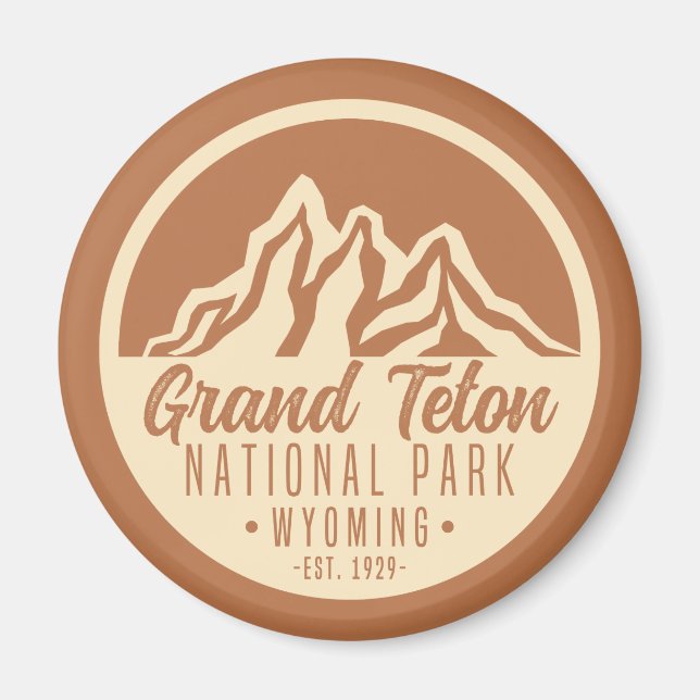 Grand Teton National Park Wyoming USA Magnet (Front)