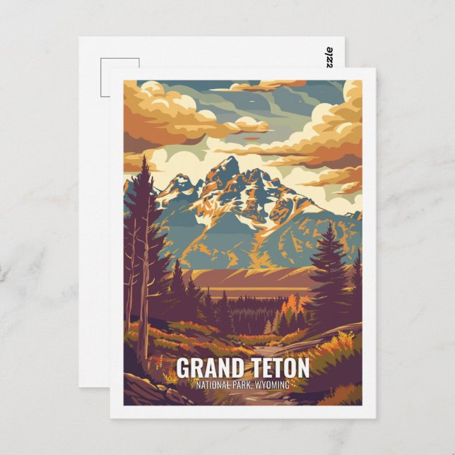 Grand Teton National Park Wyoming USA  Postcard (Front/Back)