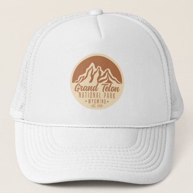 Grand Teton National Park Wyoming USA Trucker Hat (Front)