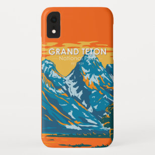 Grand Teton National Park Wyoming Vintage  Case-Mate iPhone Case