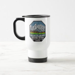 Grand Teton National Park Wyoming Vintage Travel Mug
