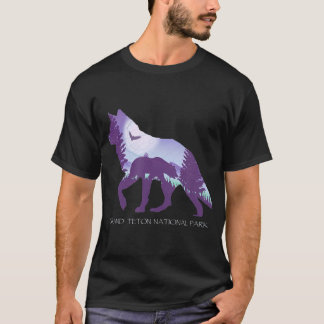 Grand Teton National Park Wyoming Wolf T-Shirt