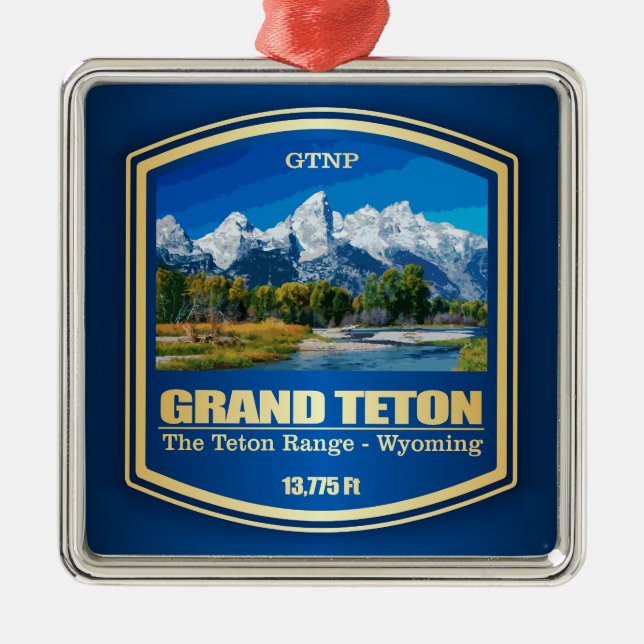Grand Teton (PF) Metal Ornament (Front)