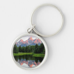 Grand Teton Reflections Over the Beaver Pond Key Ring