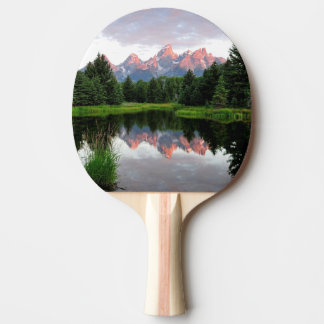 Grand Teton Reflections Over the Beaver Pond Ping Pong Paddle