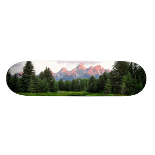 Grand Teton Reflections Over the Beaver Pond Skateboard