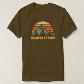 Grand Teton Retro Turquoise T-Shirt