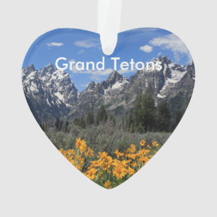 Grand Teton Springtime Souvenir Photo Ornament
