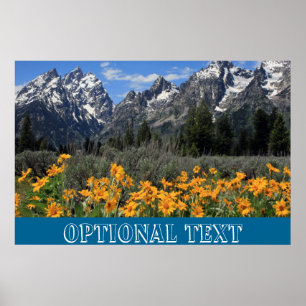 Grand Teton Springtime Souvenir Photo Poster