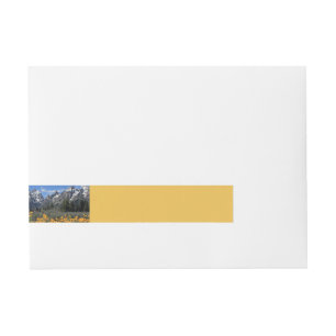 Grand Teton Springtime Souvenir Photo Wraparound Address Label