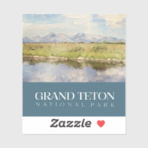 Grand Teton Sticker, National Park Decal