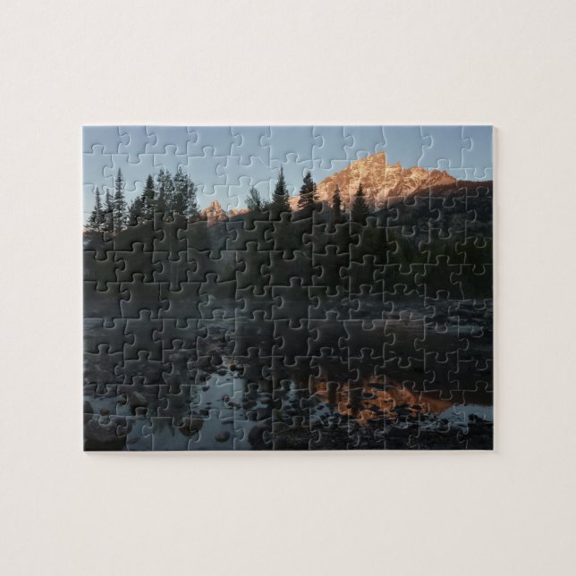 Grand Teton Sunrise at Cottonwood Creek Jigsaw Puzzle (Horizontal)