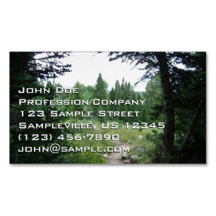 Grand Teton Trail Magnetic Business Card