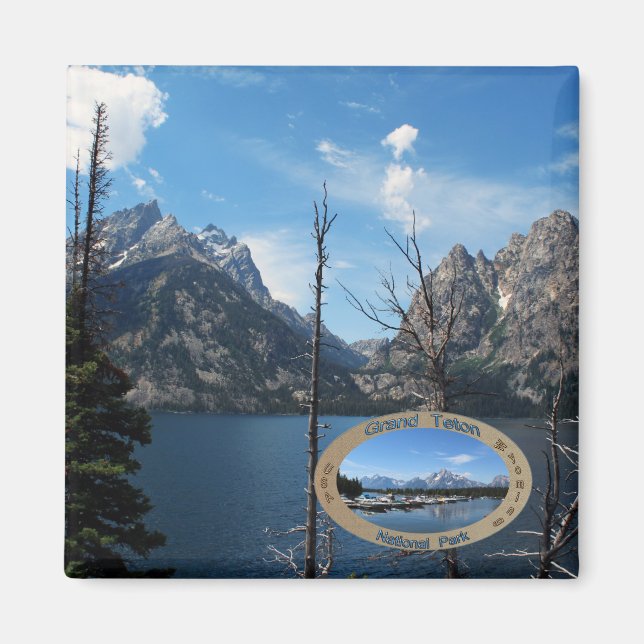 Grand Teton, US, wyoming national park Magnet (Front)