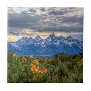 Grand Tetons Ceramic Tile