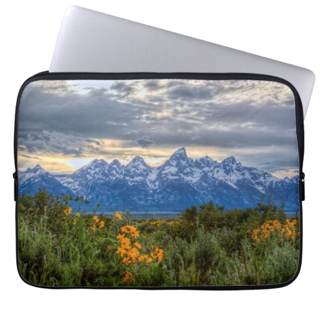 Grand Tetons Laptop Sleeve (Front)