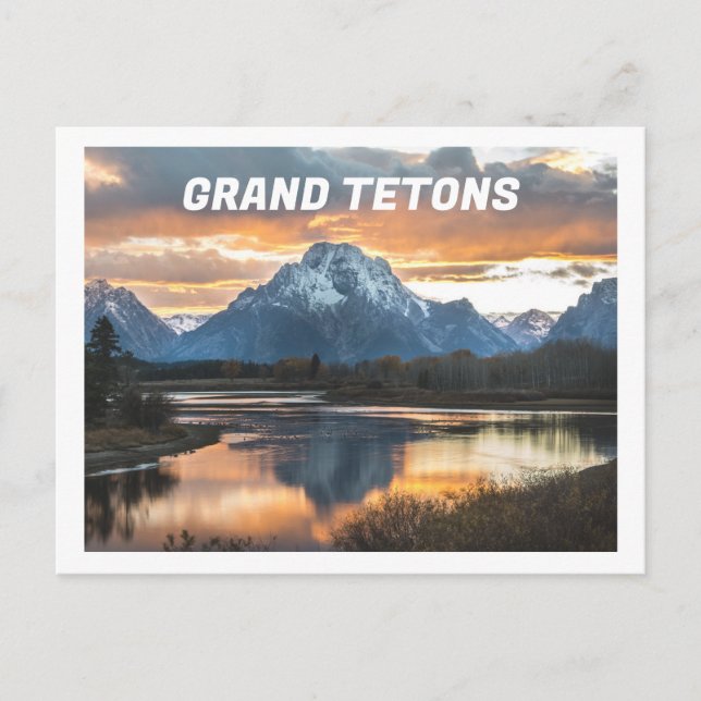 Grand Tetons Mountains Jackson Wyoming Postcard (Front)