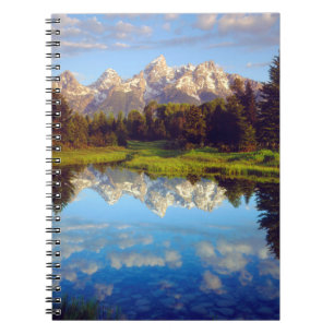 Grand Tetons reflecting in the Snake River Notebook