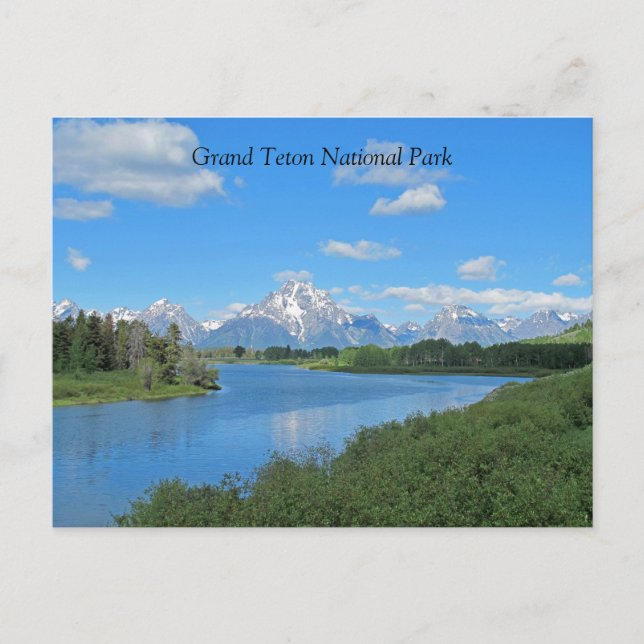 Grand Tetons Scenic View Postcard (Front)