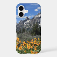 Grand Tetons with Yellow Flowers