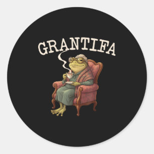 Grand Tifa Frog Funny Graphic Men Women  Classic Round Sticker
