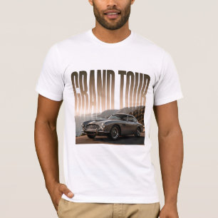 Grand Tour Luxury Driving Editorial Graphic Design T-Shirt