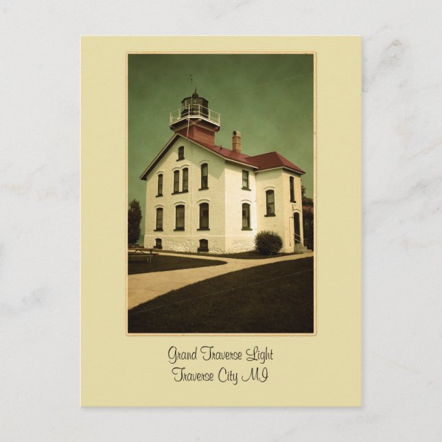 Grand Traverse Light Postcard (Front)