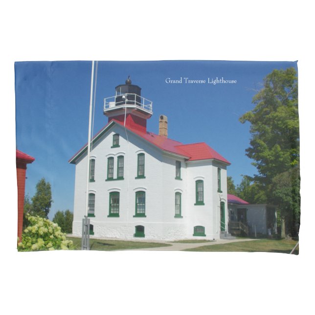 Grand Traverse Lighthouse pillow case (Front)