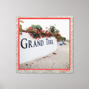 Grand Turk Beach Scene Canvas Print