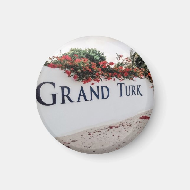 Grand Turk Beach Scene Magnet (Front)