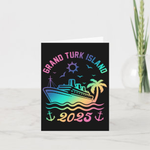 Grand Turk Island 2025 Cruise Vacation Beach Trave Card