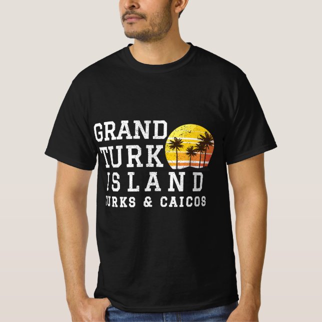 Grand Turk Island Turks and Caicos Matching Family T-Shirt (Front)