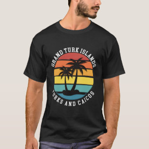 Grand Turk Islands Turks And Caicos Palm Trees T-Shirt