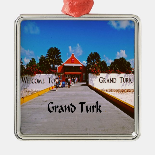 Grand Turk Metal Tree Decoration (Front)