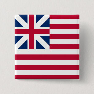 Grand Union, 1st USA Flag of Colonies 15 Cm Square Badge