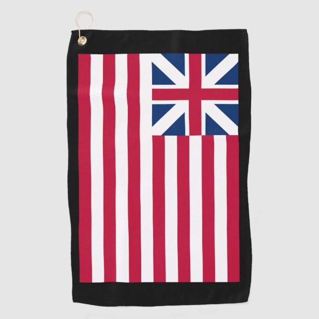 Grand Union, 1st USA Flag of Colonies Golf Towel (Front)