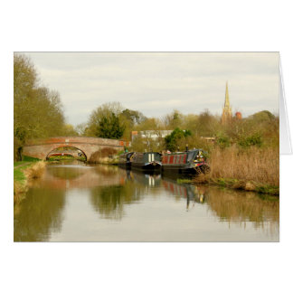Grand Union Canal Narrowboat Scene at Braunston.