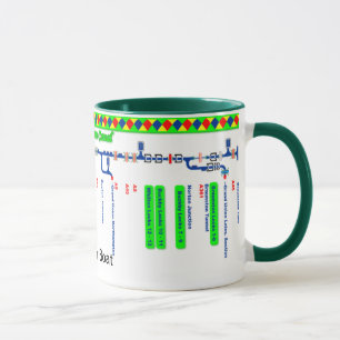 Grand Union Canal Route Map (1 of 4) Mug