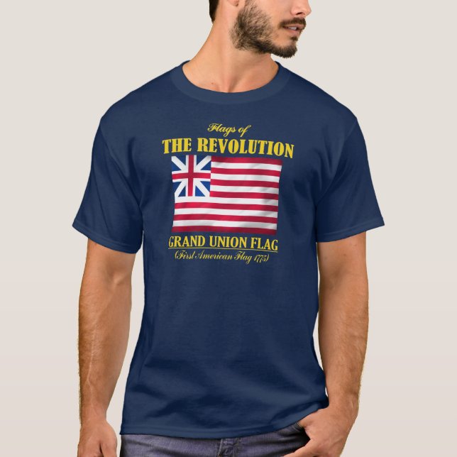 Grand Union Flag (First American Flag) T-Shirt (Front)