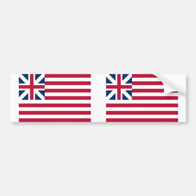 Grand Union, United States flag Bumper Sticker (Front)