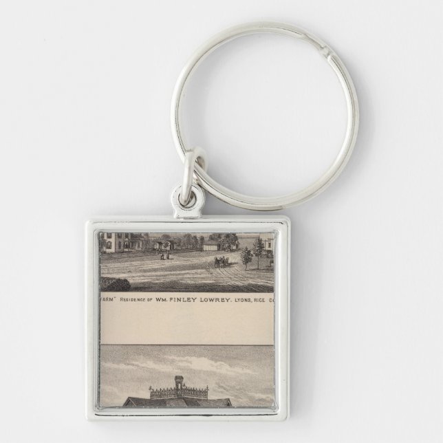 Grand View Farm, Kansas Key Ring (Front)