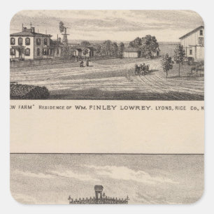 Grand View Farm, Kansas Square Sticker