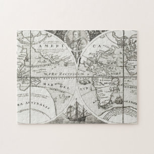 Grand Voyages Old Antique General Map World Jigsaw Puzzle