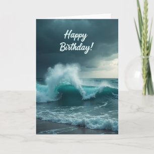 Grand Wave Birthday Card