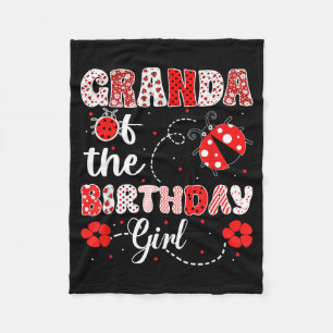 Granda of The Birthday Girl - Family Ladybug Fleece Blanket
