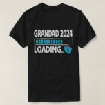 Grandad 2024 Loading New Grandfather Grandpa to be T-Shirt<br><div class="desc">A funny design that says "Grandad 2024 Loading" for proud new grandfather or Grandpa to be who is expecting new baby in the family,  to become a New Grandpa in 2024 Wear this to recognise your going to be a sweet and cool Grandad in the entire world!</div>