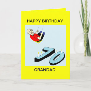 GRANDAD 70TH BIRTHDAY CARD