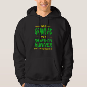 Grandad and Marathon Runner Running Humour Sprint Hoodie
